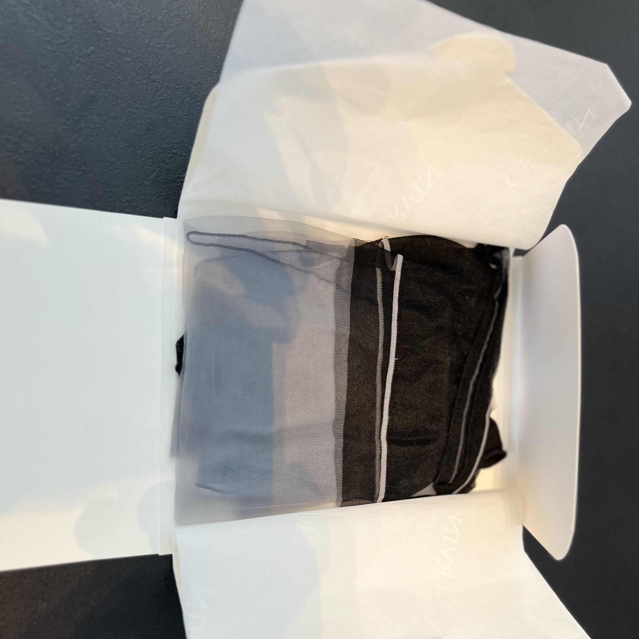 GREY BLACK STOCKINGS WORN BY VIKKY LUST